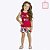 Conjunto Blusa Regata e Shorts Estampado Infantil Menina Kyly 1000536 - Imagem 1