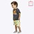 Conjunto Camiseta Manga Curta e Bermuda Leão Selva Infantil Menino Kyly 1000587 - Imagem 1