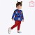 Conjunto Blusa Manga Longa Flores e Calça Legging Infantil Menina Kyly 1000734 - Imagem 1