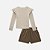 Conjunto Blusa em Malha Canelada com Shorts em Molevisco Infantil Menina Infanti 79206 - Imagem 1