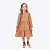 Vestido Manga Longa Bege Escuro Infantil Menina Vigat 7007 - Imagem 1