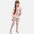 Conjunto De Blusa Em Moletom Com Pelúcia E Calça Legging Em Termoskin Peluciado Infantil Menina Infanti 79804 Rose - Imagem 1
