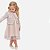 Vestido Em Malha Twill Brilho E Tule Com Bolero Em Malha Tweed Brilho Infantil Menina Infanti 80559 Rosa - Imagem 1