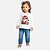 Blusa Manga Longa Gatinha Infantil Menina Kyly 1000726 Branco - Imagem 1