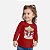 Blusa Manga Longa Pinguins Infantil Menina Kyly 1000728 Vermelho - Imagem 1