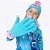 Luva Stitch Disney Juvenil Menina Puket 050500239 Azul - Imagem 1