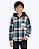 Camisa Xadrez Manga Longa Com Capuz Infantil Menino Have Fun 29543 Azul - Imagem 5
