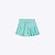 Conjunto Blusa Cropped E Shorts Em Moletinho Waffle Infantil Menina Mundo Cinti 12553 Verde - Imagem 1