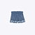 Conjunto Jeans Blusa Cropped e Shorts Tricoline Infantil Menina Mundo Cinti 12556 - Imagem 1