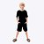 Camiseta Manga Curta Preta Toddler Infantil Menino Hering Kids 5G3v1den Preto - Imagem 1