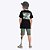 Conjunto Camiseta Manga Curta E Bermuda Moletinho Skate Infantil Menino Brandili Offwhite - Imagem 1