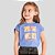 Blusa Manga Curta Capivara Infantil Menina Brandili 26953 Azul - Imagem 1