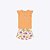 Conjunto Blusa Manga Curta E Shorts Estampado Infantil Menina Brandili 26584 Natural - Imagem 1