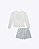 Conjunto de Blusa em Malha Comfy e Shorts em Malha Tweed Colorida Infantil Feminino Infanti 92607 - Imagem 1