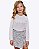Conjunto Blusa Manga Longa Viscose Sarjada e Shorts-Saia em Malha Tweed Infantil Feminino Infanti 90748 - Imagem 1