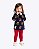 Conjunto Blusa Manga Longa Gatinhos e Calça Legging Infantil Feminino Kyly P1001505 - Imagem 3