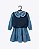 Vestido Manga Longa Jeans com Colete Infantil Feminino Vigat 4101 - Imagem 1