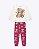 Pijama Manga Longa Ursinho Infantil Feminino Kyly 1001644 - Imagem 4