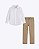 Conjunto Camisa Social Manga Longa e Calça Sarja Infantil Masculino Vigat 3206 - Imagem 3