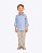 Conjunto Camisa Social Manga Longa Azul Claro e Calça Sarja Infantil Masculino Vigat 3215 - Imagem 1