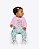 Conjunto Body Manga Longa e Calça Legging Flores Bebê Menina Kyly 1001475 - Imagem 2