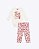 Conjunto Body Manga Longa e Calça Legging Flores Bebê Menina Kyly 1001475 - Imagem 5