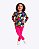 Conjunto Blusa Manga Longa Flores e Calça Legging Infantil Feminino Kyly P1001529 - Imagem 5