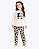 Conjunto Blusa Manga Longa e Calça Legging Animal Print Infantil Feminino Milon 2001505 - Imagem 1