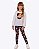 Conjunto Moletom Peluciado e Calça Legging em Termoskin Peluciado Infantil Feminino Infanti 89753 - Imagem 1