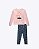 Conjunto Moletom sem Pelúcia e Calça Legging em Molecotton Infantil Feminino Infanti 89179 - Imagem 3