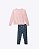 Conjunto Moletom sem Pelúcia e Calça Legging em Molecotton Infantil Feminino Infanti 89179 - Imagem 4