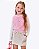 Blusa em Cotton Colete em Pelo Carneirinho e Shorts-Saia em Moletom sem Pelúcia Infantil Feminino Infanti 90831 - Imagem 1