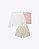 Blusa em Cotton Colete em Pelo Carneirinho e Shorts-Saia em Moletom sem Pelúcia Infantil Feminino Infanti 90831 - Imagem 3