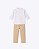 Conjunto Camisa Branca Gola Padre e Calça Sarja Bege Infantil Masculino Vigat 3202 - Imagem 2