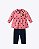 Conjunto Casaco Moletom Peluciado e Calça Legging Infantil Feminino Kyly 1001518 - Imagem 5