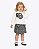 Conjunto Casaco Moletom e Shorts-Saia Jacquard Infantil Feminino Milon 2001497 - Imagem 1