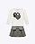 Conjunto Casaco Moletom e Shorts-Saia Jacquard Infantil Feminino Milon 2001497 - Imagem 2