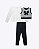 Trio de Blusa em Malha Comfy com Colete em Molecotton e Calça Legging em Fly Tech Infantil Feminino Infanti 92495 - Imagem 3
