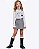 Conjunto de Blusa em Cotton e Shorts-Saia Listrado em Malha Infantil Feminino Infanti 92181 - Imagem 1