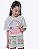 Conjunto de Blusa em Meia Malha e Shorts em Moletom Linho sem Pelúcia Infanti Infantil Feminino 96365 - Imagem 3