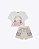 Conjunto de Blusa em Meia Malha e Shorts em Moletom Linho sem Pelúcia Infanti Infantil Feminino 96365 - Imagem 4