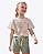 Conjunto de Blusa em Meia Malha e Shorts em Linho com Elastano Infantil Feminino Infanti 97539 - Imagem 1