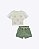 Conjunto de Blusa em Meia Malha e Shorts em Linho com Elastano Infantil Feminino Infanti 97539 - Imagem 3