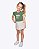 Conjunto Blusa Manga Curta Cotton e Shorts Saia Malha Waffle Infantil Feminino Have Fun  30459 - Imagem 1