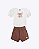Conjunto Blusa Manga Curta Western e Shorts Sarja Comfort Infantil Feminino Have Fun 30451 - Imagem 2