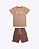 Camiseta Manga Curta Meia Malha Bermuda Malhão Texturizado Infantil Masculino Have Fun 30466 - Imagem 2