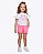 Conjunto Blusa Meia Malha Manga Curta e Shorts Tricoline Infantil Feminino Have Fun 30464 - Imagem 1