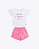 Conjunto Blusa Meia Malha Manga Curta e Shorts Tricoline Infantil Feminino Have Fun 30464 - Imagem 2