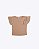 Conjunto Blusa Meia Malha e Saia com Shorts Embutido Bege Infantil Feminino Have Fun 30418 - Imagem 3