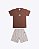 Conjunto Camiseta Manga Curta e Bermuda Curta Tecido Infantil Masculino Have Fun 30465 - Imagem 2